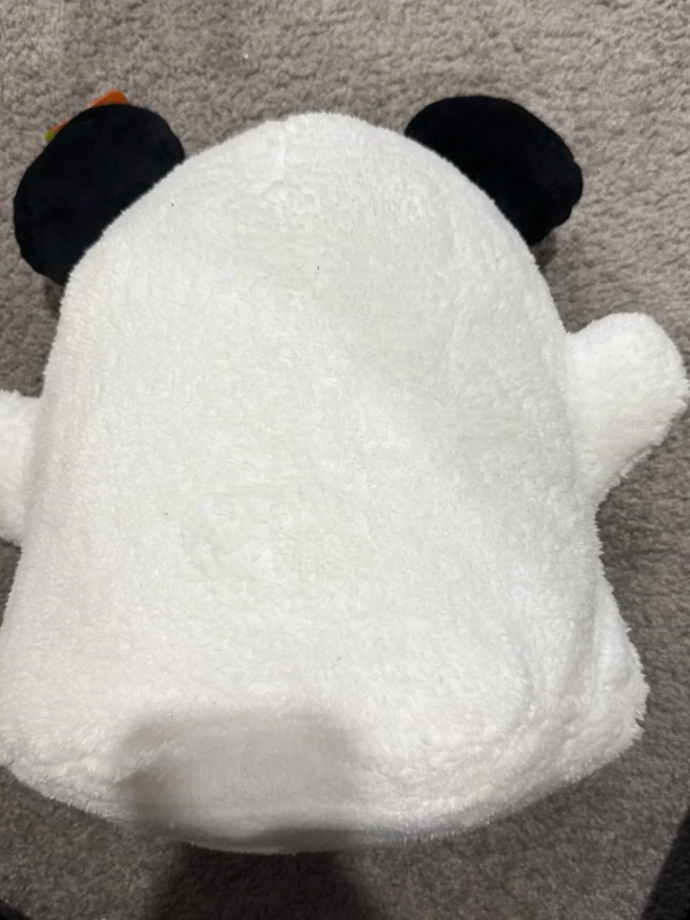 Plush White and Black Mickey Mouse Ghost Pillow Cushion